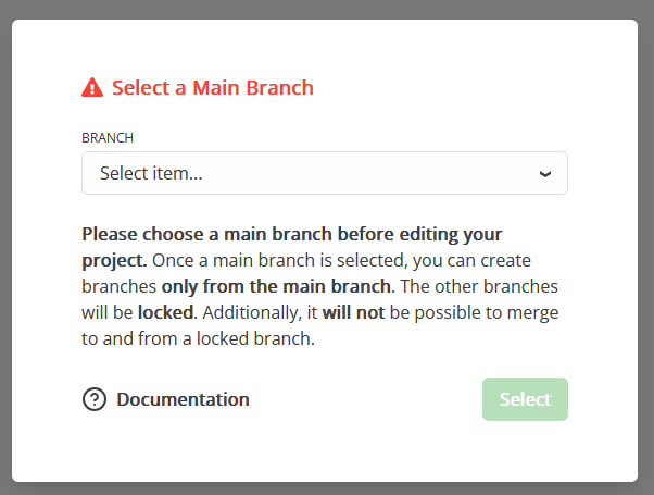 Choose branch