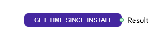 Get Time Since Install Node