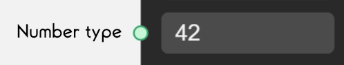 Example of a Number-type Port